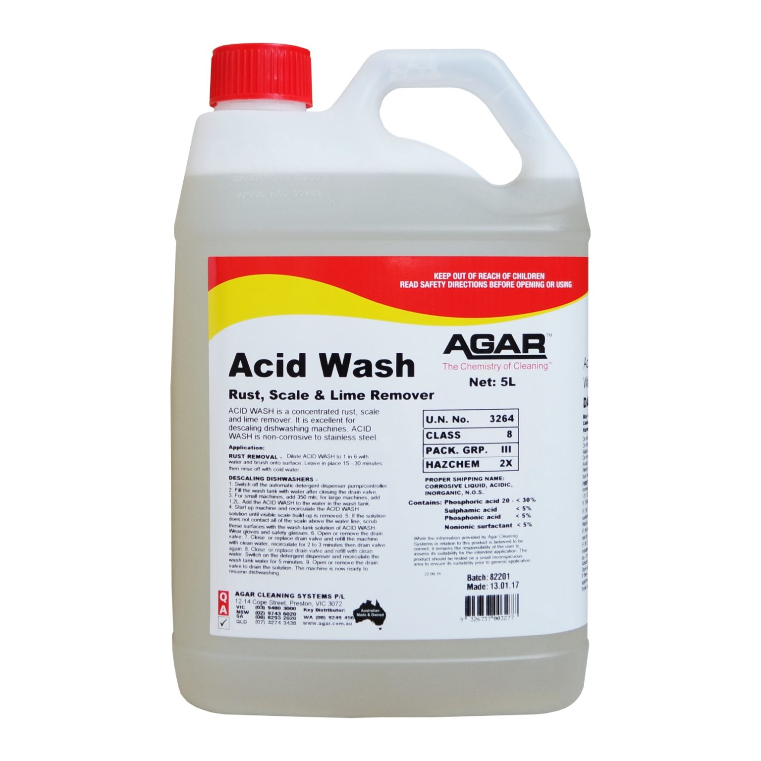 AGAR Acid Wash United Cleaning Supplies